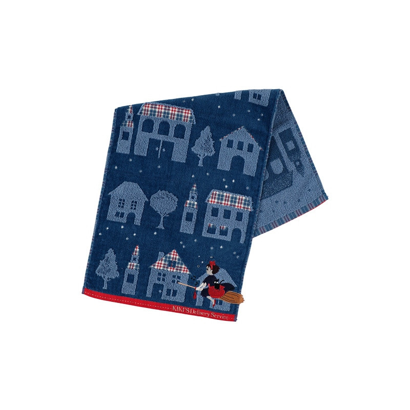 Linge de maison - Serviette La nuit du départ 34x80 cm - Kiki la petite sorcière