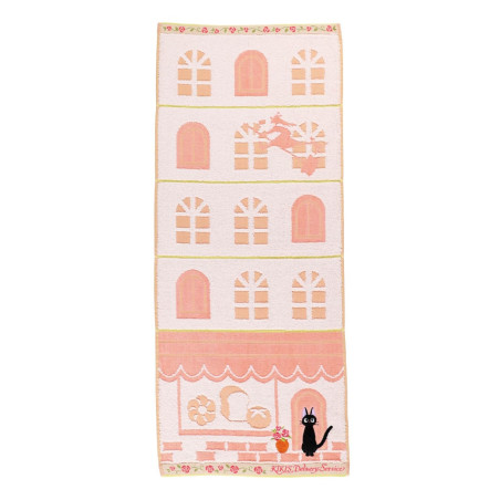 Linge de maison - Serviette Jiji Coin de rue 34x80 cm - Kiki la petite sorcière