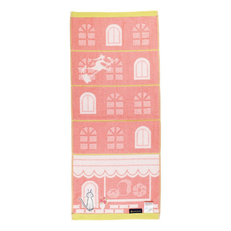 Linge de maison - Serviette Jiji Coin de rue 34x80 cm - Kiki la petite sorcière