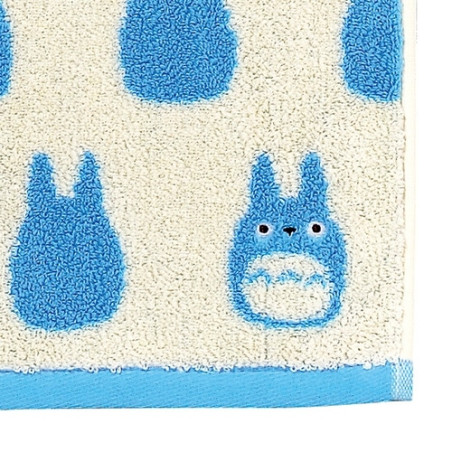 Linge de maison - Serviette Silhouette Totoro Bleu 33x80 cm - Mon Voisin Totoro