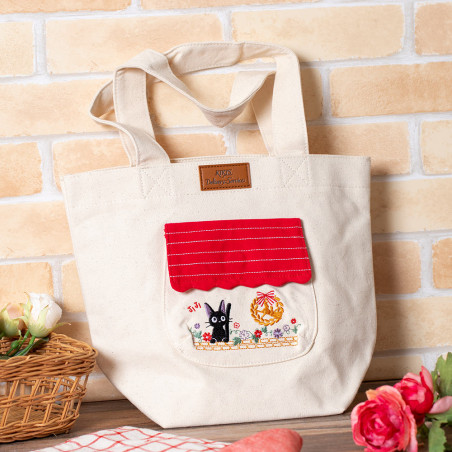 Sacs - Tote bag Jiji Au milieu des fleurs - Kiki la petite sorcière