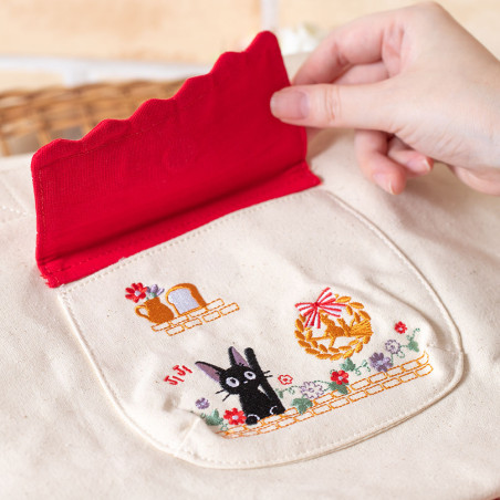 Bags - Tote bag Jiji in the flowers - Kiki's Delivery Service