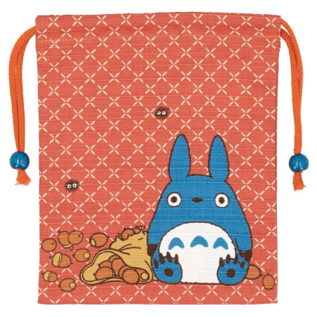 Sacs - Sacoche Tissu Orange Totoro Bleu - Mon Voisin Totoro