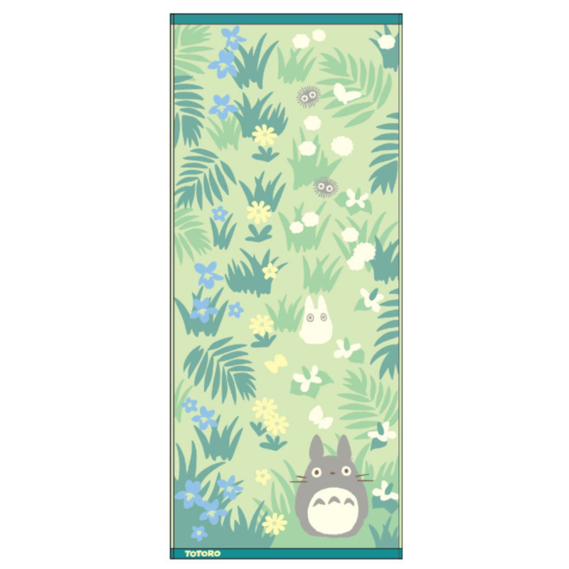 Household linen - Towel Totoro & Butterfly 34x80 cm - My Neighbor Totoro