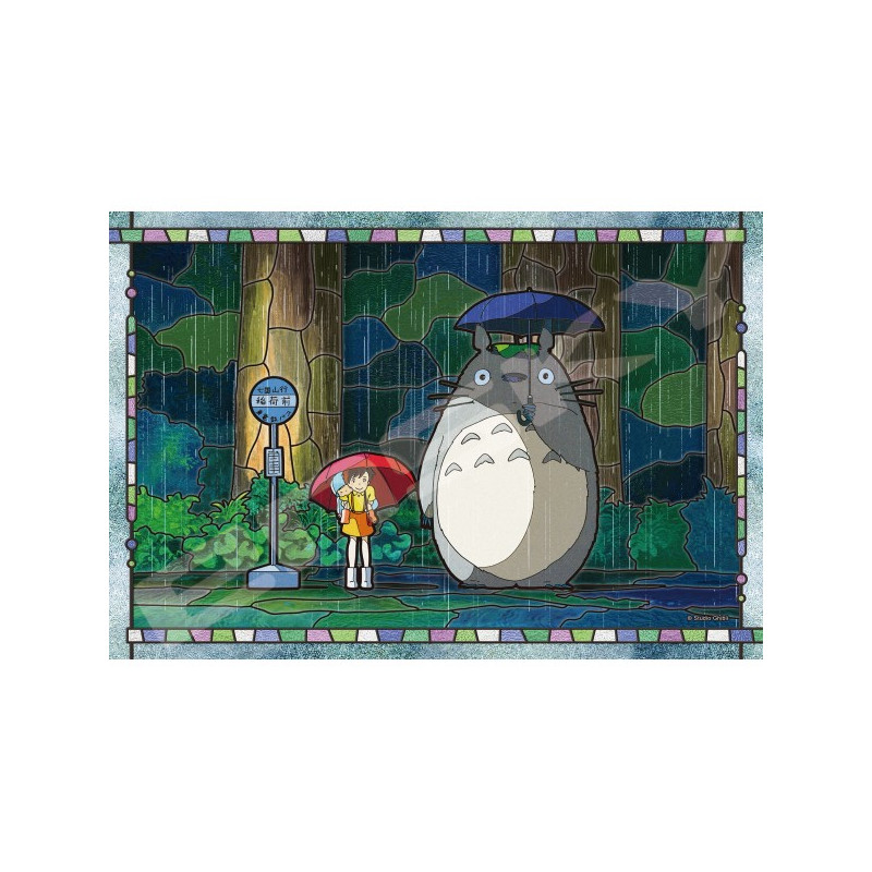 Figurine Culbuto Totoro Gris Parapluie - Mon Voisin Totoro