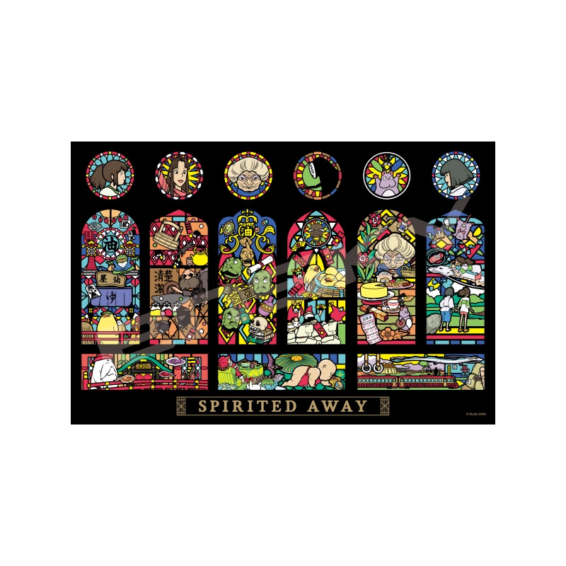 Jigsaw Puzzles - Stained glass Puzzle 1000P Aburaya Characters gallery - Spirited Away