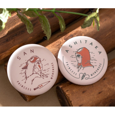 Chapas - Colección de insignias vintage 10 PCS - La princesa Mononoke