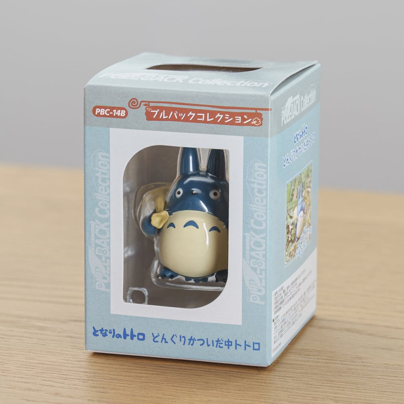 Pull Back Figurine Middle Totoro & acorn - My Neighbor Totoro