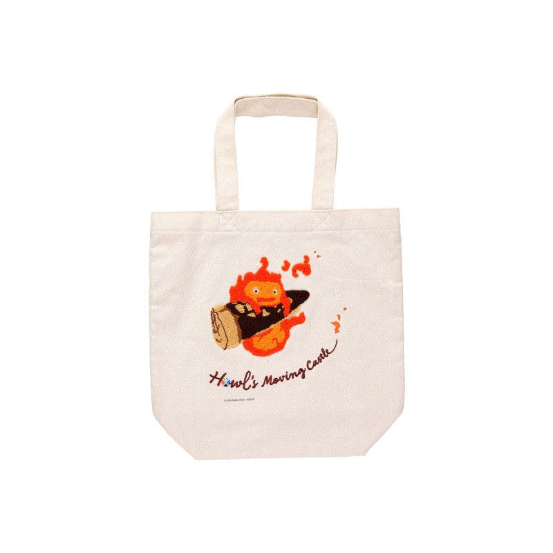 Sacs - Tote bag Brodé Calcifer - Le Château ambulant
