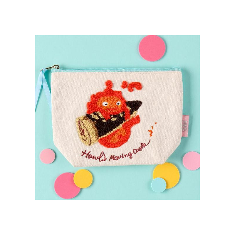 Storage - Embroidery pouch Calcifer - Howl's Moving Castle