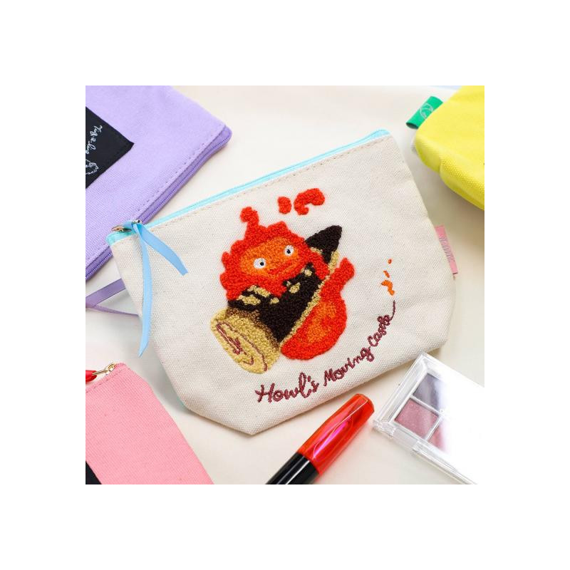 Storage - Embroidery pouch Calcifer - Howl's Moving Castle