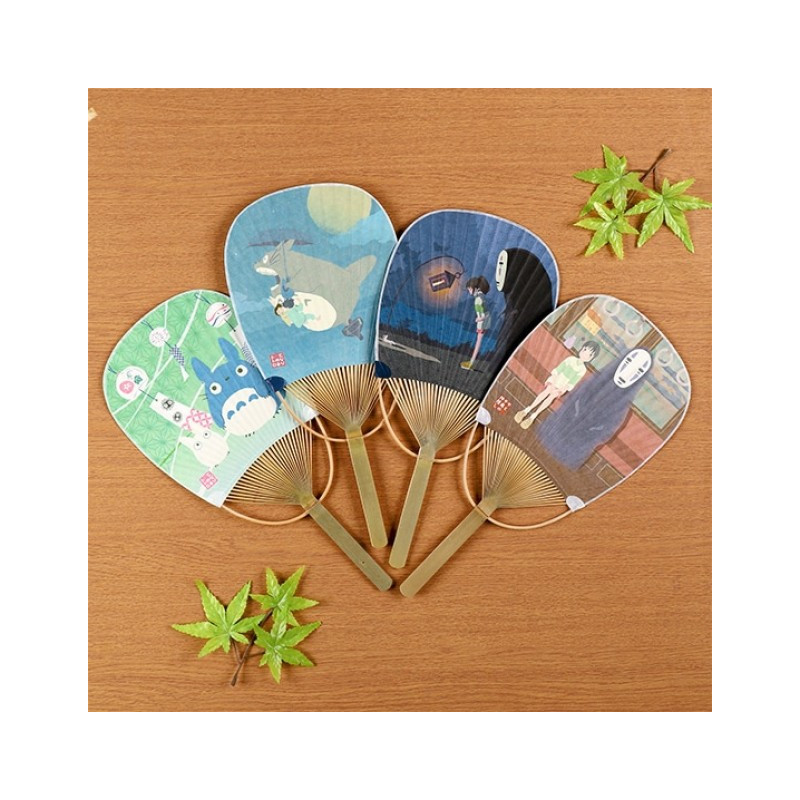 Accessories - Bamboo Fan Chihiro & No Face on the train - Spirited Away