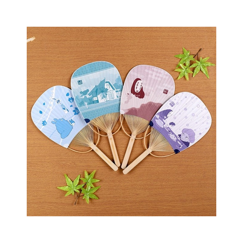 Accessories - Bamboo Fan Chihiro & No Face on the train - Spirited Away
