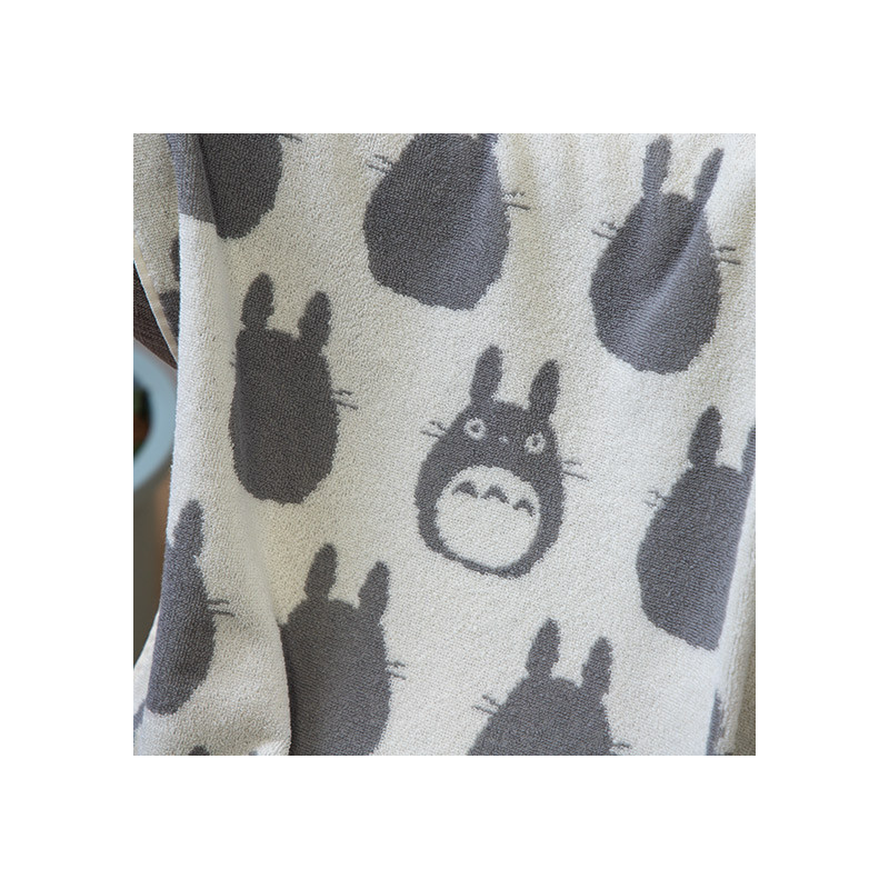 Linge de maison - Couverture de sieste Totoro Gris 85x115 cm - Mon Voisin Totoro