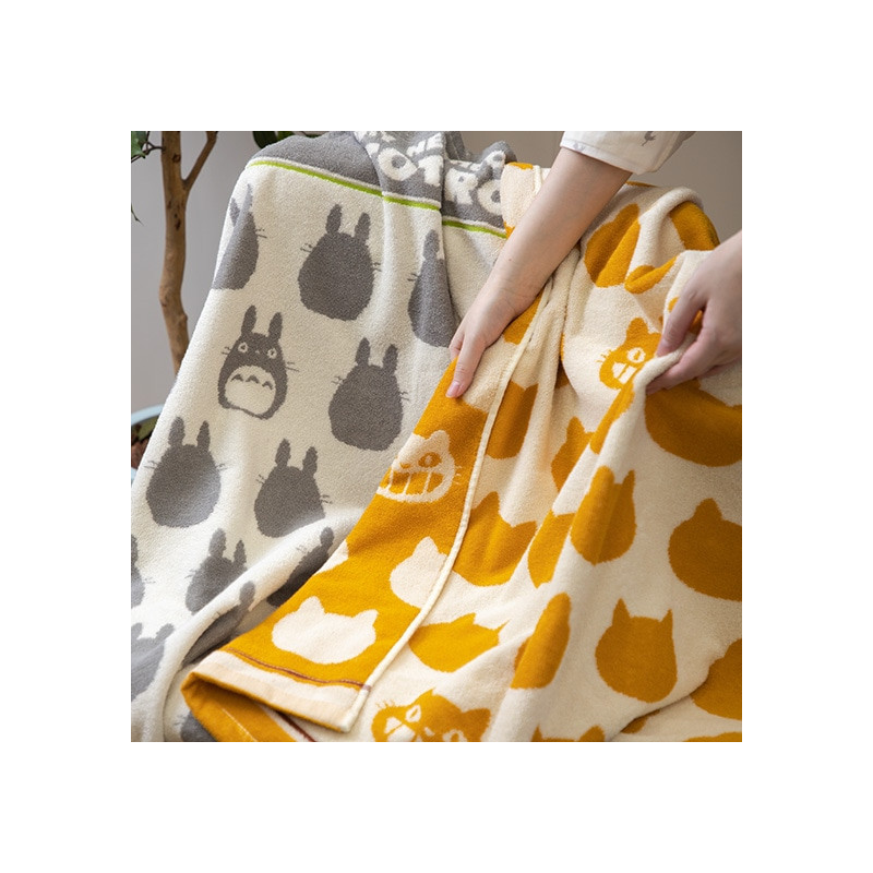 Linge de maison - Couverture de sieste Totoro Gris 85x115 cm - Mon Voisin Totoro