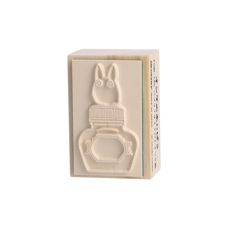 Small equipment - Small Totoro & Ink bottle Wood stamp - My Neighbor Totoro