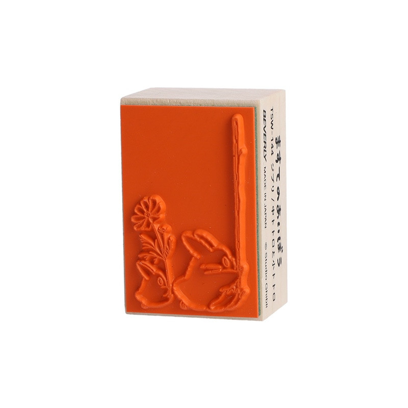 Petit matériel - Tampon en bois Totoro Bleu & Blanc - Mon Voisin Totoro