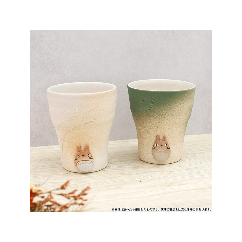 Porcelaine japonaise - Tasse faite main blanche Shigariki Totoro - Mon voisin Totoro