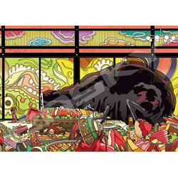 Rompecabezas - Puzzle de vidrieras 208P Después del festín - El viaje de Chihiro