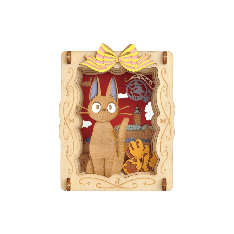 Paper Theaters - Paper Theater Wood Style Jiji Bakery - Kiki’s Delivery Service