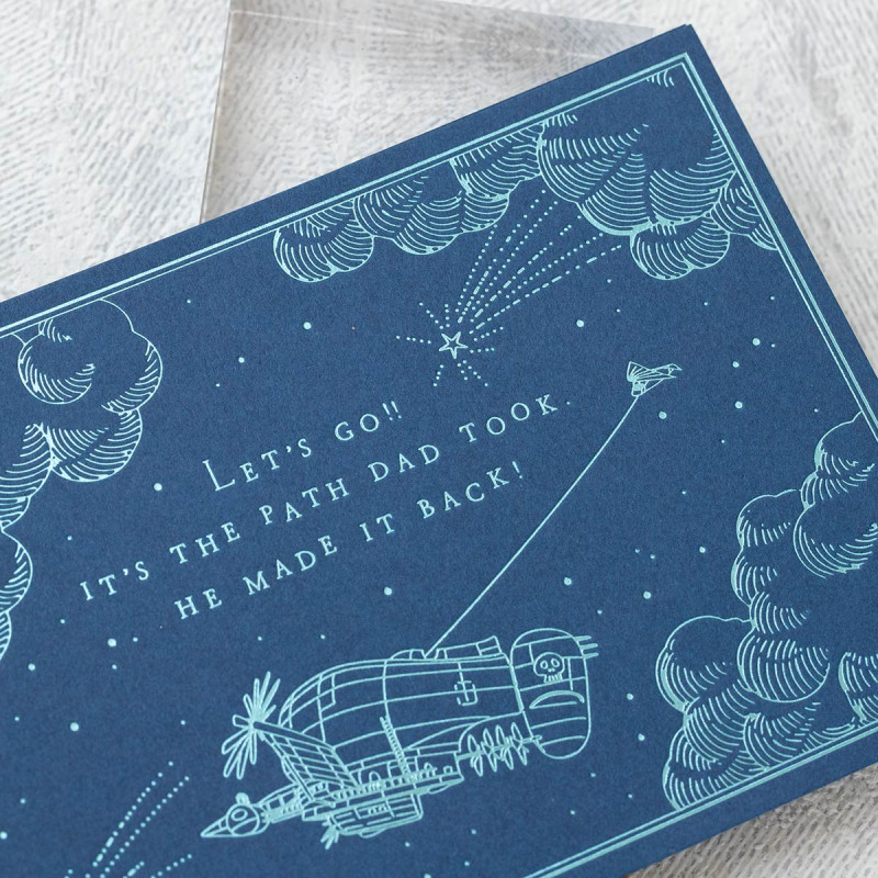 Postcards and Letter papers - Greeting cards - Castle in the Sky