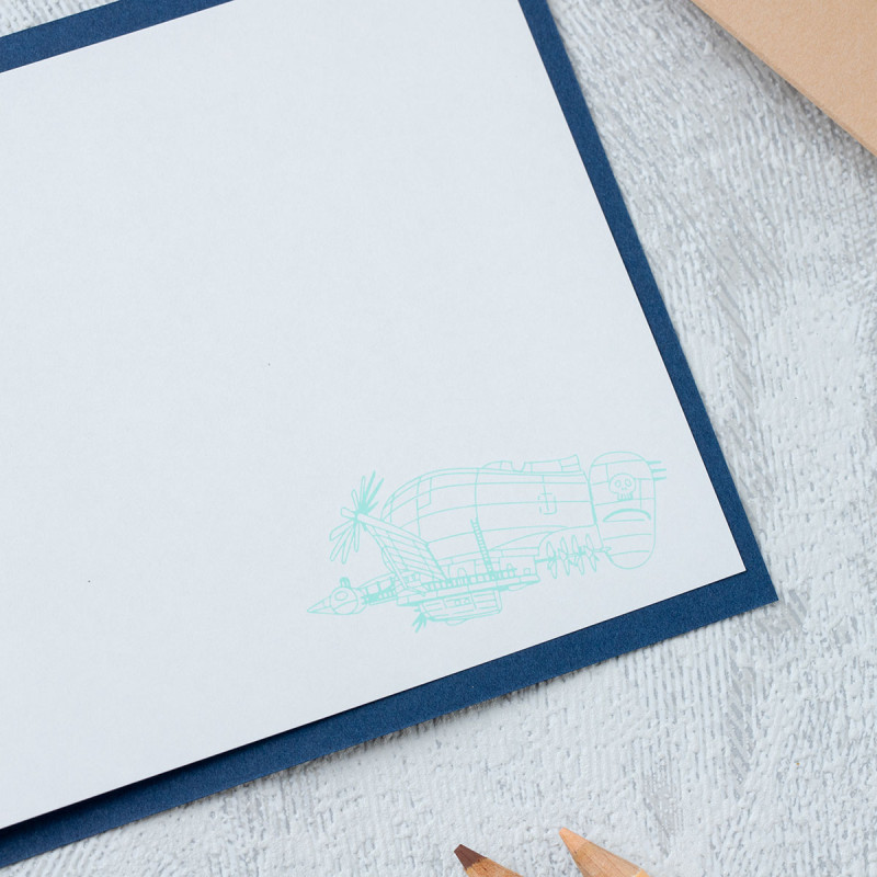 Postcards and Letter papers - Greeting cards - Castle in the Sky