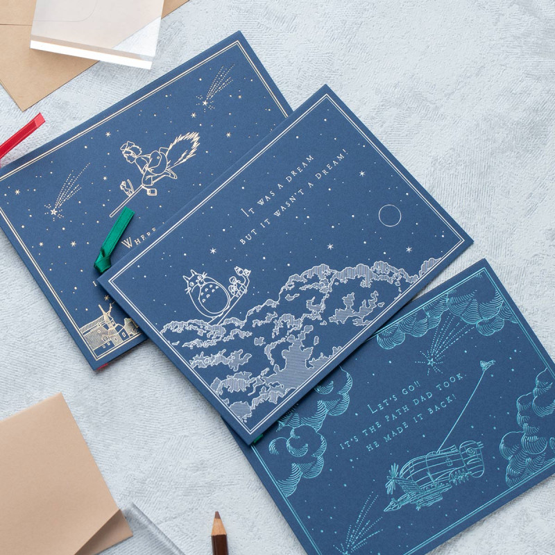 Postcards and Letter papers - Greeting cards - Castle in the Sky