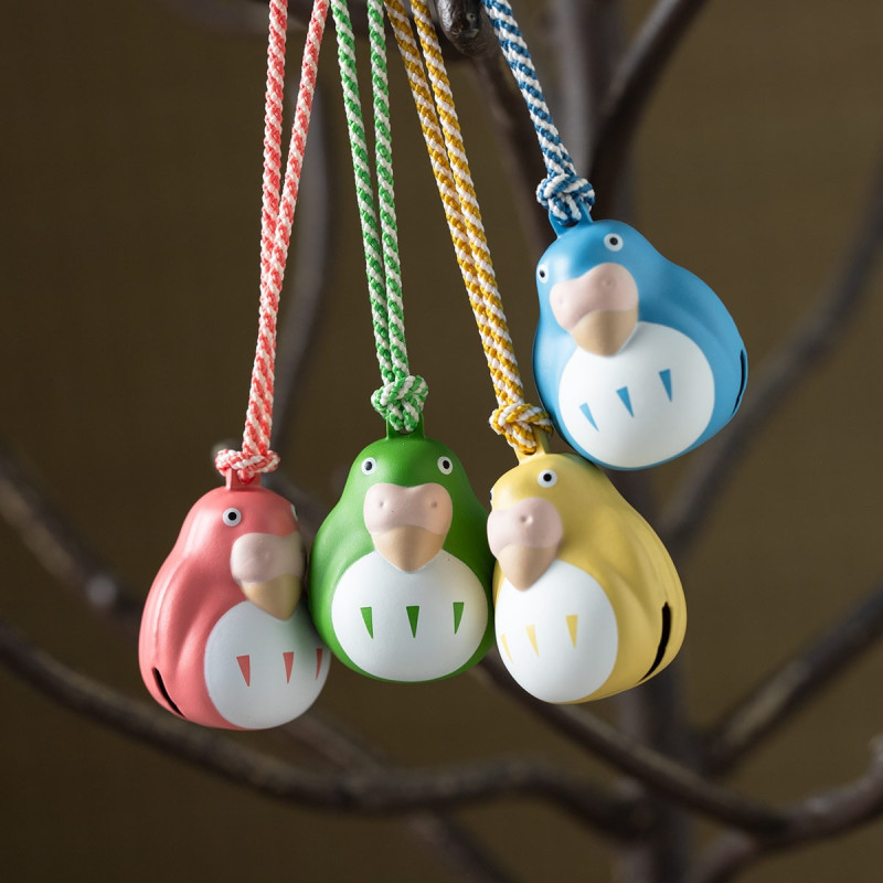 Straps - Strap Netsuke Yellow Parakeet Ring Bell - The Boy and the Heron