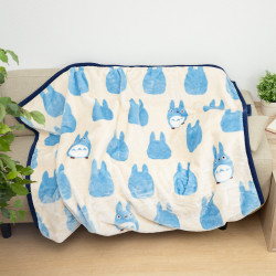 Household linen - Long blanket Middle Totoro silhouette 200x140 cm - My Neighbor Totoro