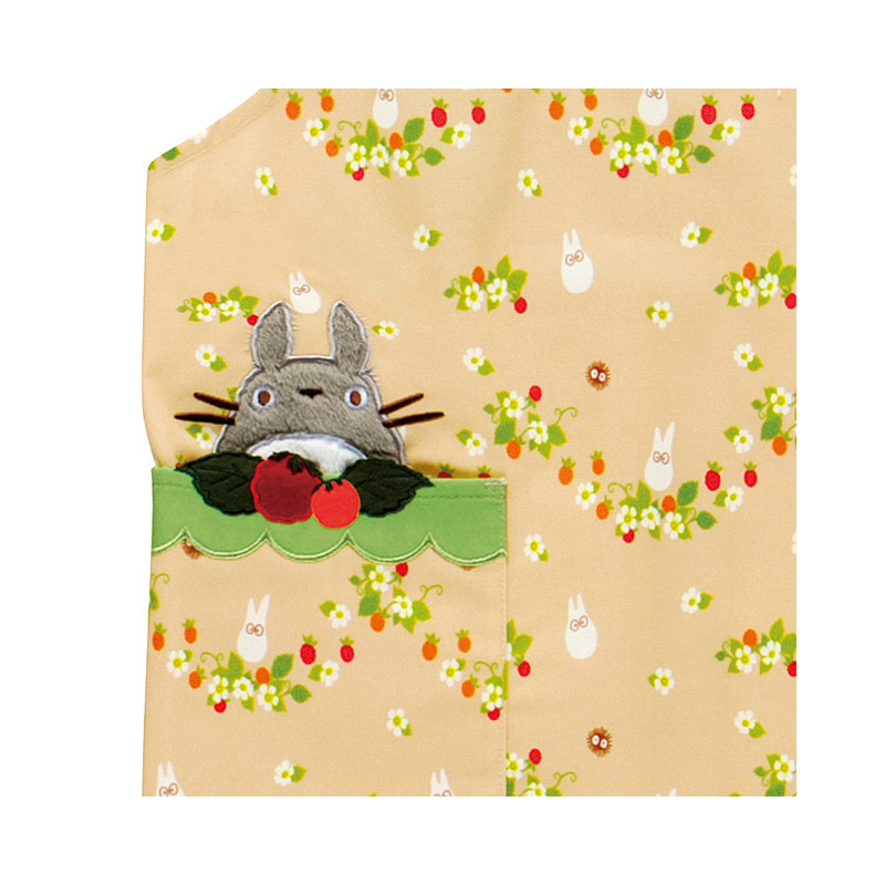 Kitchen and tableware - Wild Strawberries & Flowers Apron 85x100 cm - My Neighbor Totoro