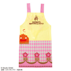 Kitchen and tableware - Calcifer & Flower Apron 85x100 cm - Howl’s Moving Castle