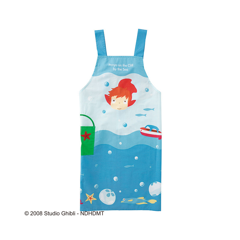 Kitchen and tableware - Ponyo under the sea Apron 85x100 cm - Ponyo on the Cliff