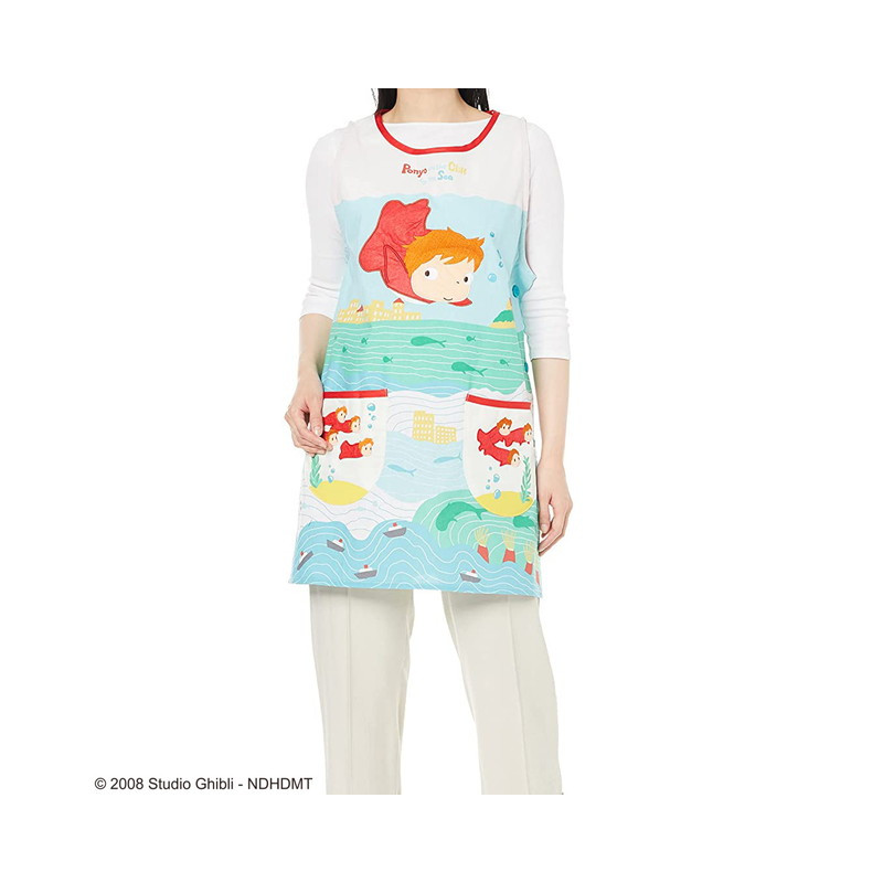Cuisine et vaisselle - Tablier Plein de Ponyos 84x61,5 cm - Ponyo sur la falaise