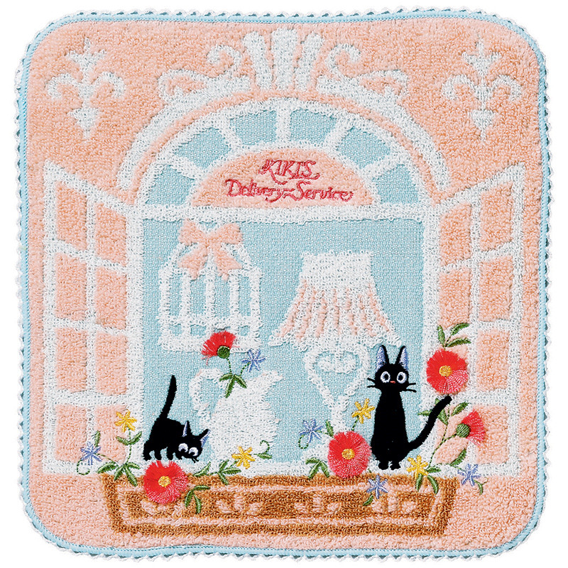 Household linen - Mini Towel Flower window 25x25 cm - Kiki’s Delivery Service