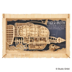 Teatros de papel - Teatro de papel estilo madera de polilla de tigre - El castillo en el cielo