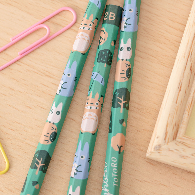 Escritura - Juego de 12 lápices 2B Bosque de Totoro - Mi vecino Totoro