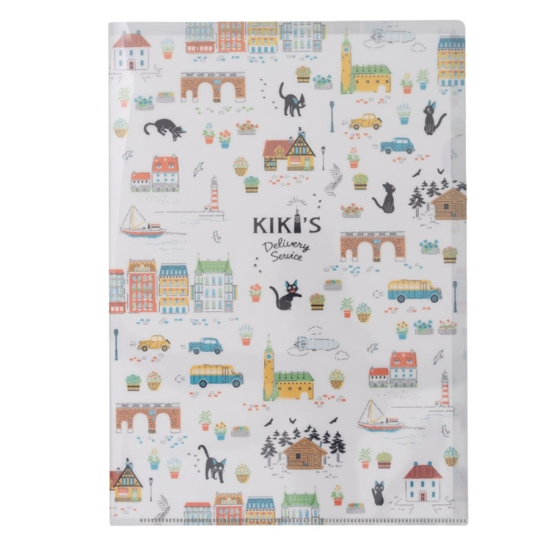 Storage - A4 Size Clear Folder Koriko Walking light colour - Kiki's Delivery Se