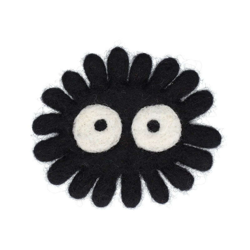 Kitchen and tableware - Handmade Wool Coaster Soot Sprite - My Neighbor Totoro
