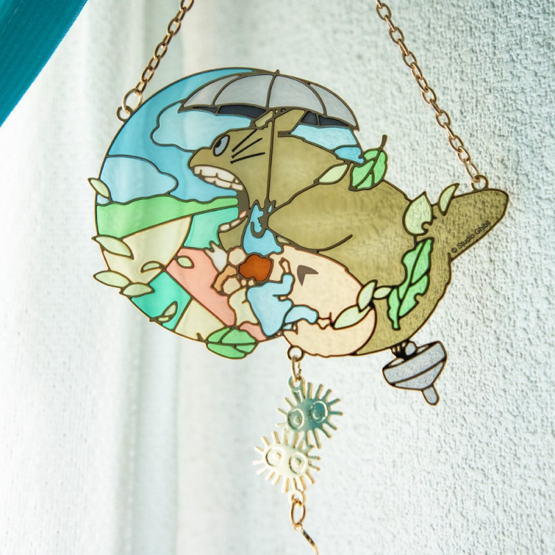 Décoration - Attrape-soleil vitrail Totoro - Mon Voisin Totoro