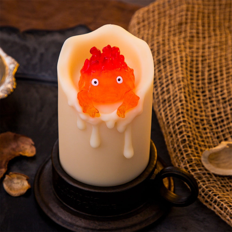 Statues - Illuminated Calcifer & candle Statue - Howl’s Moving Castle