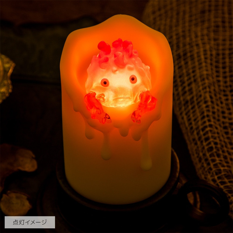 Statues - Illuminated Calcifer & candle Statue - Howl’s Moving Castle