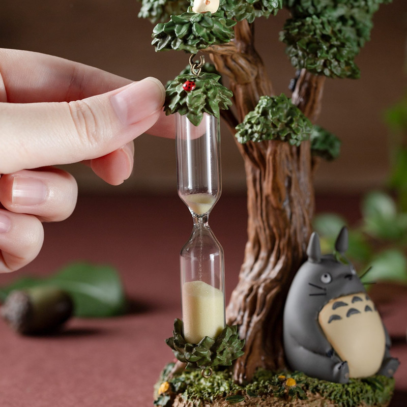 Decoraciones - Reloj de arena diorama Camphrier & Totoros - Mi vecino Totoro