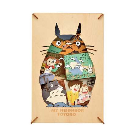Arts and crafts - Paper Theater Wood Style Silhouette Big Totoro - My Neighbor Totoro Arts and crafts - Paper Theater Wood Style Silhouette Big Totoro - My Neighbor Totoro