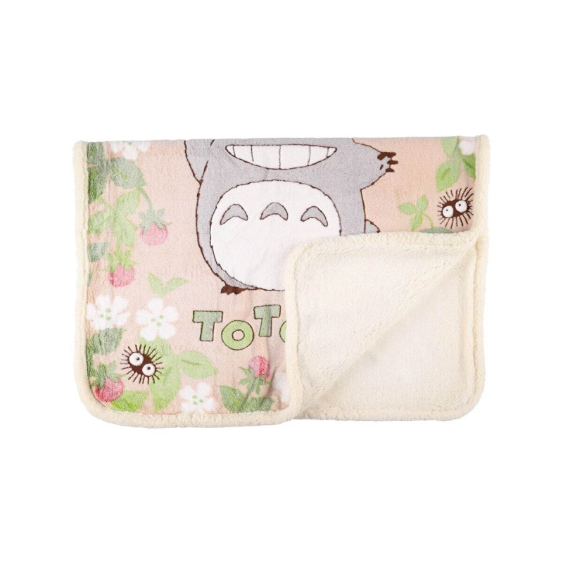 Household linen - Fluffy blanket Totoro Strawberry 100x140 cm - My Neighbor Totoro