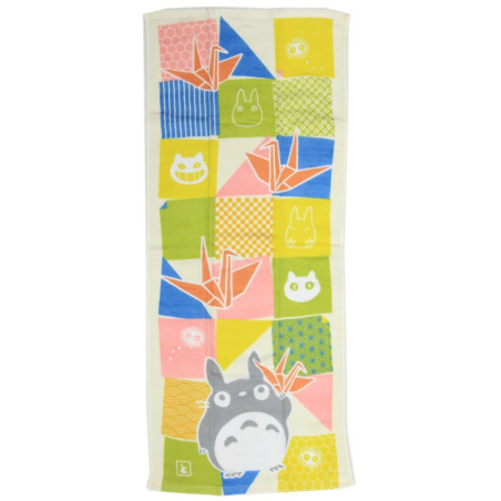 Linge de maison - Serviette Imabari Totoro Origami 34x80cm - Mon Voisin Totoro Linge de maison - Serviette Imabari Totoro Origami 34x80cm - Mon Voisin Totoro