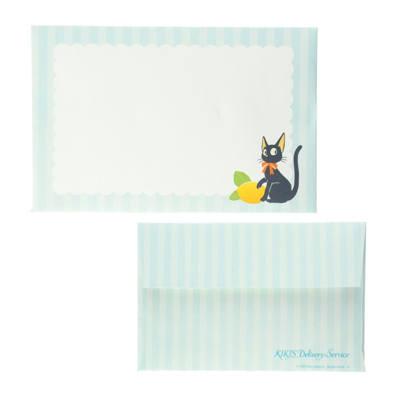 Accessories - Bamboo Fan & Letter Set Jiji with Lemon - Kiki's Delivery Service