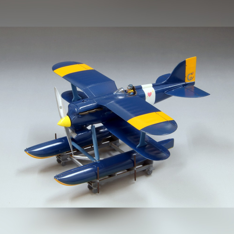 Maquettes - Maquette Curtiss R3C-0 Hydravion + fig. Curtis 1/48 - Porco Rosso