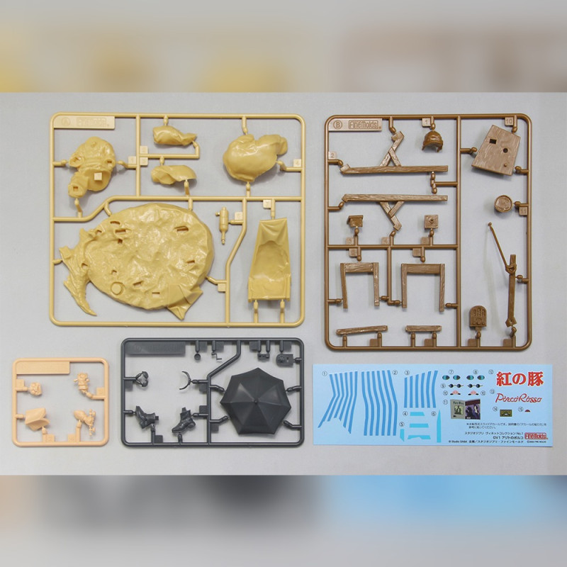 Models - Model Kit 1/48 To paint Porco In His Hideout - Porco Rosso