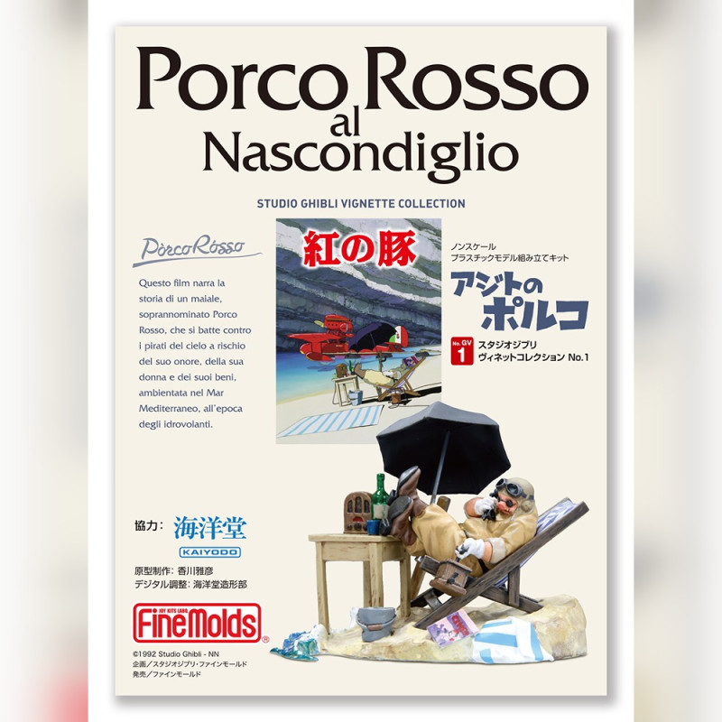 Models - Model Kit 1/48 To paint Porco In His Hideout - Porco Rosso