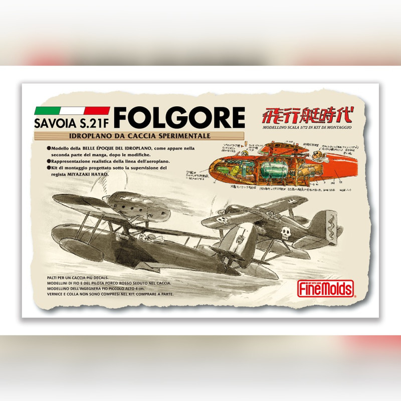 Models - Model Kit Savoia S.21F Version 2 + fig. Fio 1/72 - Porco Rosso